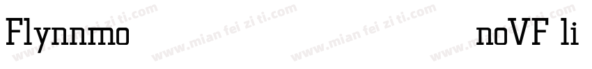 FlynnmonoVF light字体转换